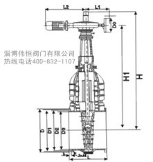 電動(dòng)煤氣專用閘閥外形尺寸